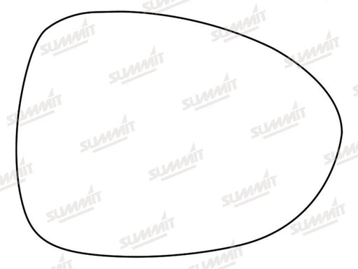 Summit Stick-On Standard Mirror Glass fits Mazda MX-5 10 to 16 RHS Summit - Dynamic Drive