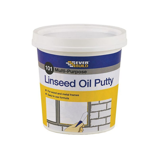 Everbuild Sika 101 Multi-Purpose Linseed Oil Putty Natural 500g Everbuild Sika - Dynamic Drive
