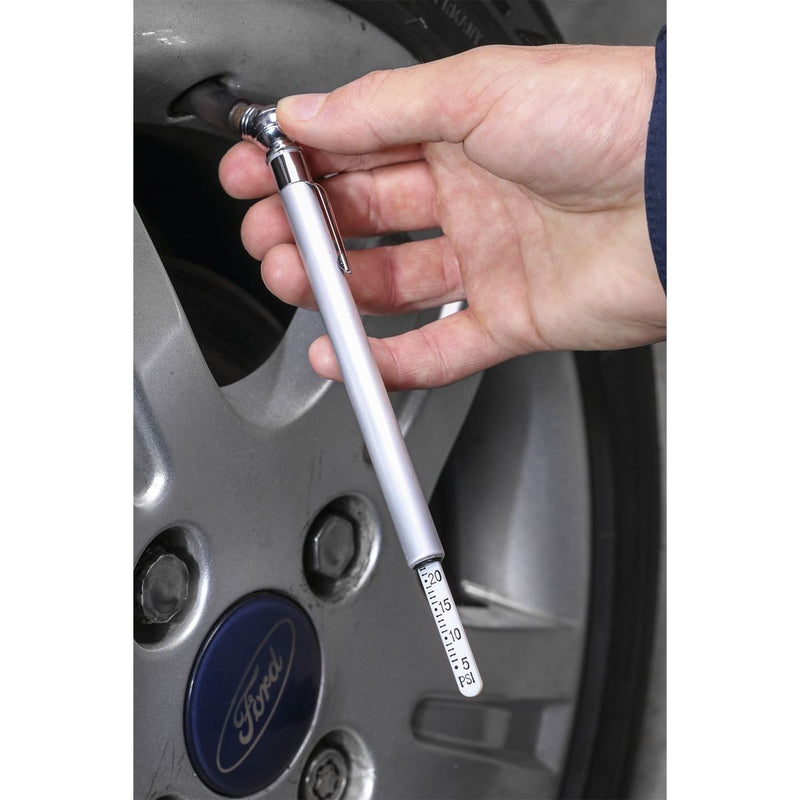Sealey Tyre Pressure Gauge 5-50psi TSTPG1 Sealey - Dynamic Drive