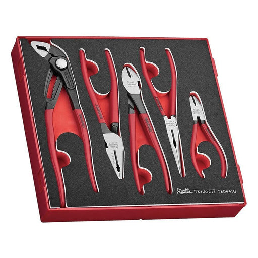 Teng Tools Plier Set Vinyl Grip Q FOAM2 5 Pieces Teng Tools - Dynamic Drive