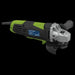 Sealey SG115E Angle Grinder 115mm 750W 230V Green Heavy Duty Sealey - Dynamic Drive