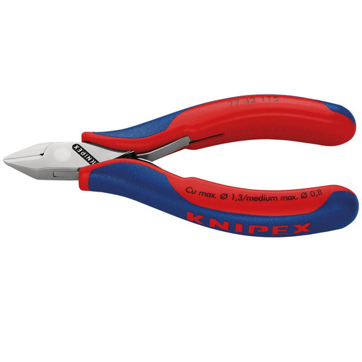 Draper Knipex 77 42 115 Full Flush Electronics Diagonal Cutting Nipper, 115mm Draper - Dynamic Drive