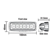 Maypole 5069 10-30v 6x3W SLIMLINE FLOOD LED Spot LAMP Floodlight Waterproof Maypole - Dynamic Drive