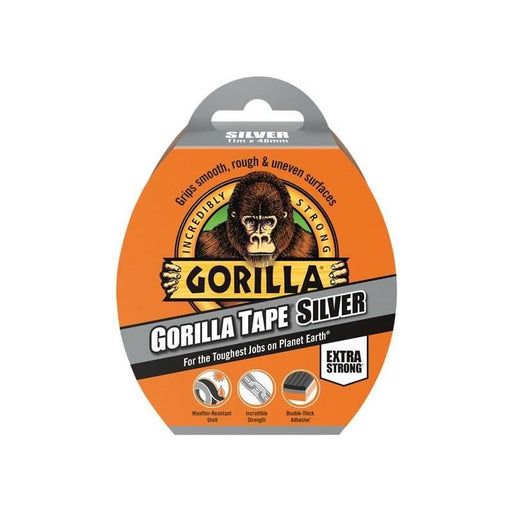 Gorilla Glue Gorilla Tape® 48mm x 11m Silver Gorilla Glue - Dynamic Drive