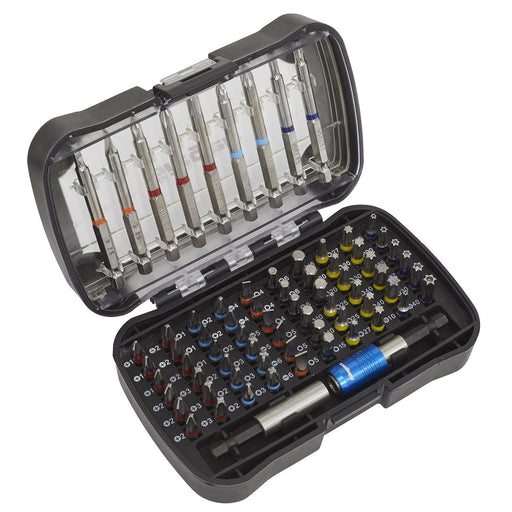 Sealey Power Tool Bit Set 71pc Colour-Coded S2 S01038 Sealey - Dynamic Drive