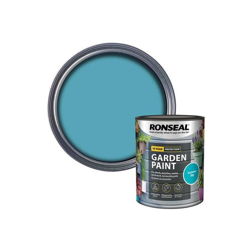 Ronseal Garden Paint Summer Sky 750ml Ronseal - Dynamic Drive