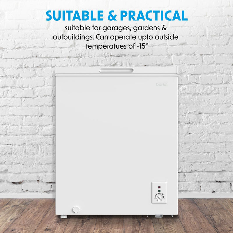 Baridi Freestanding Chest Freezer 142L Capacity - White DH120 Baridi - Dynamic Drive
