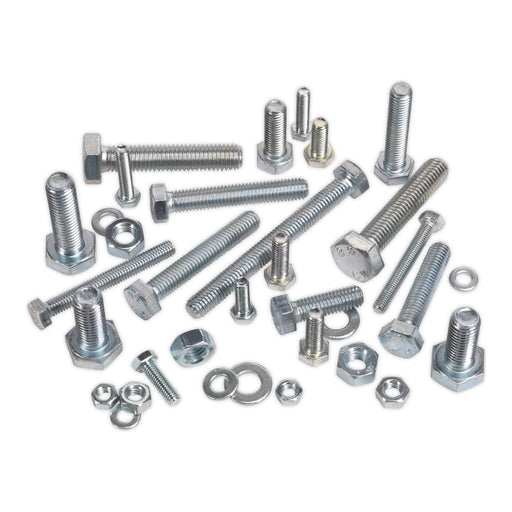 Sealey Setscrew & Nut Assortment 200pc M8 HSSM8 Sealey - Dynamic Drive
