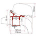 Fiamma F80/F65 Adapter Kit Vw Crafter L3 H3 No Rail Right Hand 98655Z058 Fiamma - Dynamic Drive