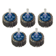 Sealey 40 x 20mm Abrasive Flap Wheel on 6mm Shaft 40Grit - Pack of 5 FW4020405 Sealey - Dynamic Drive