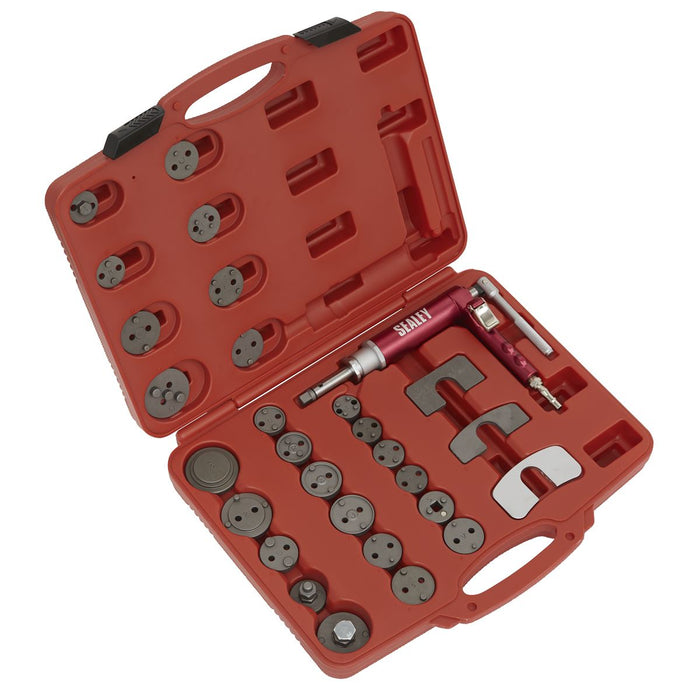 Sealey Air Operated Brake Piston Wind-Back Tool Kit 29pc VS0286 Sealey - Dynamic Drive