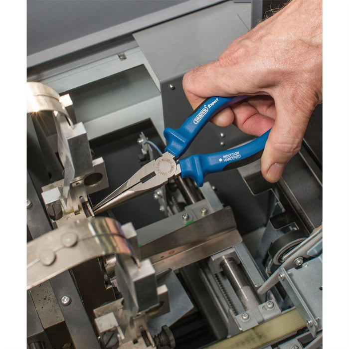 Draper Heavy Duty Soft Grip Long Nose Pliers, 160mm 68887 Draper - Dynamic Drive