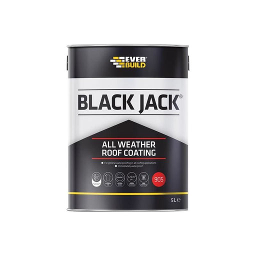 Everbuild Sika Black Jack® 905 All Weather Roof Coating 5 litre Everbuild Sika - Dynamic Drive