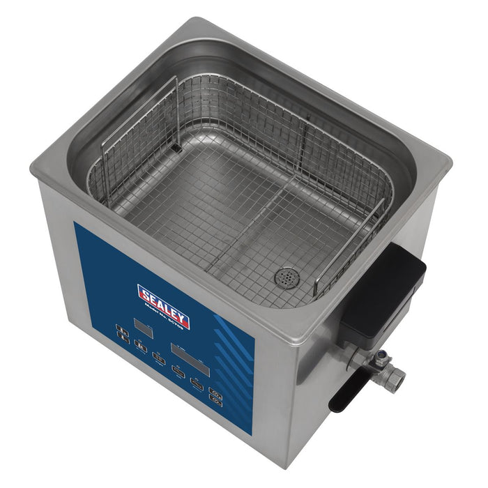 Sealey Ultrasonic Parts Cleaning Tank 9L SCT09 Sealey - Dynamic Drive