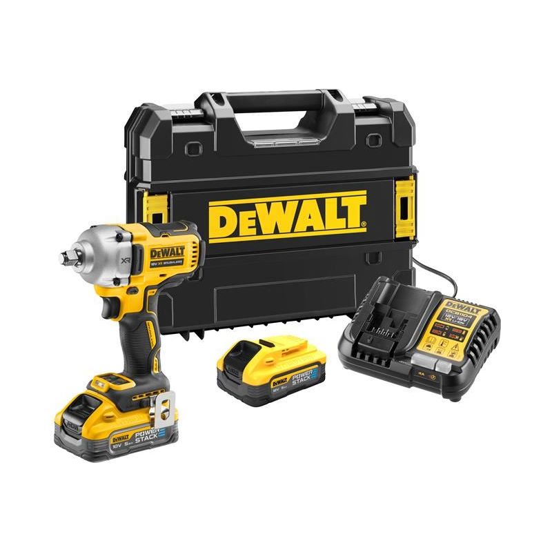 Dewalt Power Tools DCF891H2T XR BL 1/2in HR Anvil Impact Wrench 18V 2 x 5.0Ah POWERSTACK™ Li-ion DeWALT Power Tools - Dynamic Drive