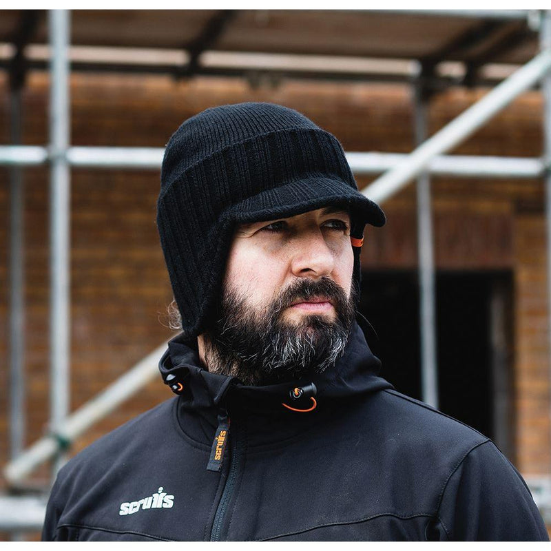 Scruffs Trade Peaked Beanie Black One Size Scruffs - Dynamic Drive