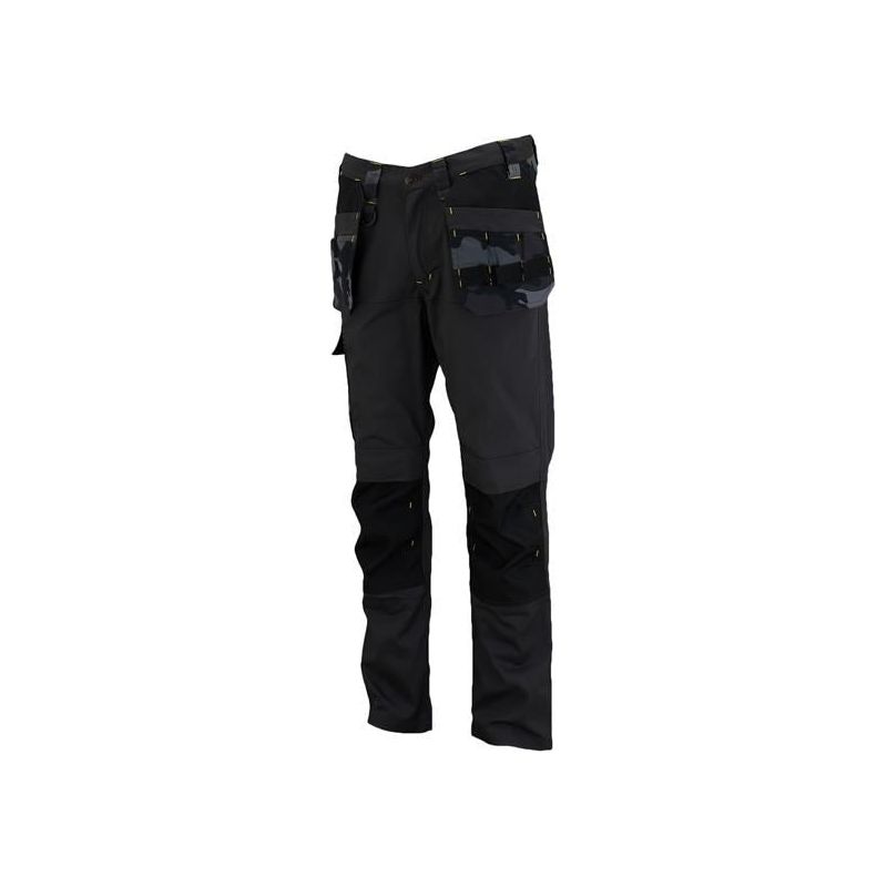 Stanley® Clothing Dixon Slim Fit Trousers Black Camouflage Waist 34in Leg R STANLEY® Clothing - Dynamic Drive