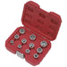 Sealey Bolt Extractor Socket Set 11pc 3/8"Sq Drive Metric AK7281 Sealey - Dynamic Drive