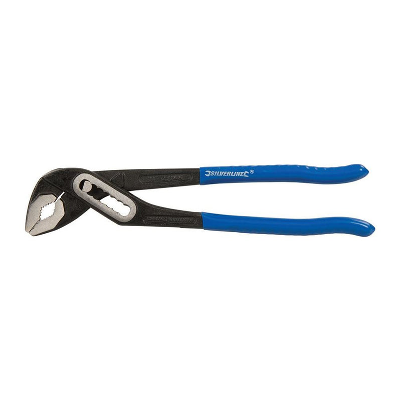 Silverline Slim Jaw Waterpump Pliers Length 250mm - Jaw 40mm Silverline - Dynamic Drive