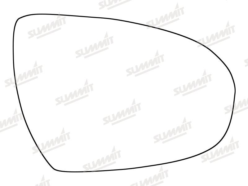 Summit Stick-On Standard Mirror Glass fits Hyundai Tucson 15 on RHS Summit - Dynamic Drive