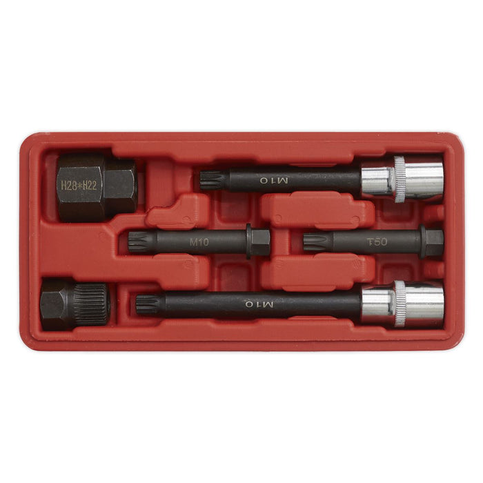 Sealey Alternator Freewheel Pulley Removal Set 6pc SX400 Sealey - Dynamic Drive
