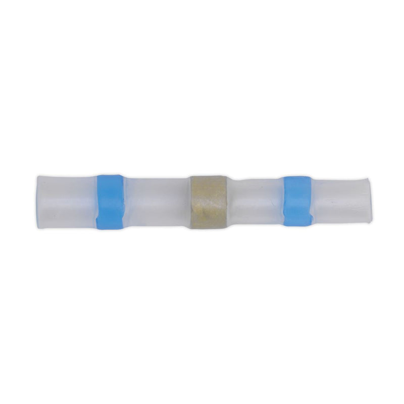 Sealey Heat Shrink Butt Connector Solder Terminal 16-14 AWG Blue Pack of 25 Sealey - Dynamic Drive