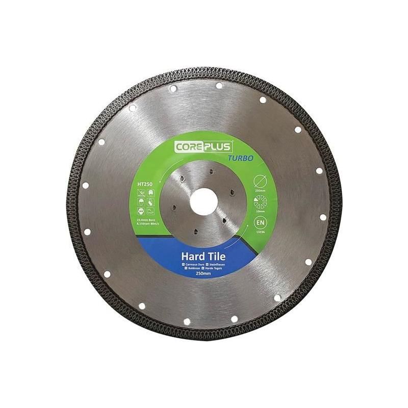 Coreplus HT250 Hard Tile Turbo Diamond Blade 250mm CorePlus - Dynamic Drive