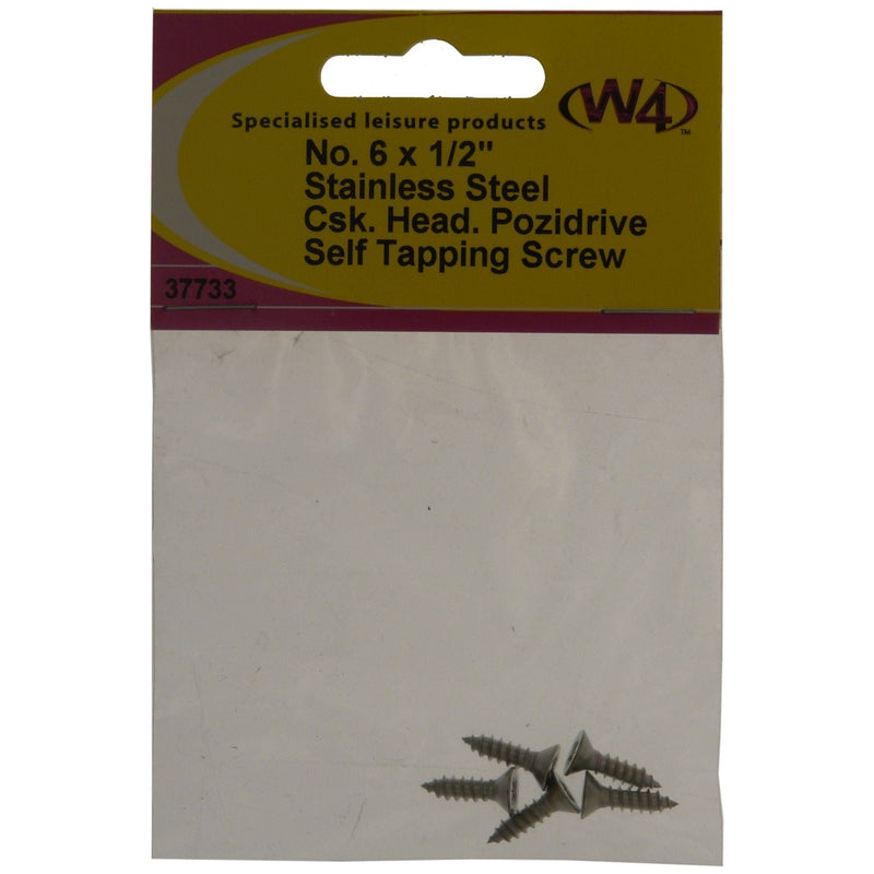 MDS1203 W4 No 6 1/2 Stainless Steel Self Tapping Counter Sunk Screw 37733 W4 - Dynamic Drive