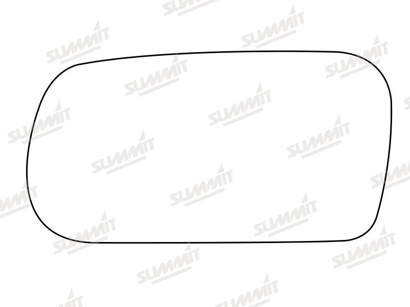 Summit Stick-On Standard Mirror Glass fits Honda Prelude LHS Summit - Dynamic Drive