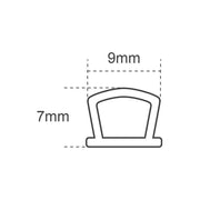 Faithfull Silicone Draught Excluder White 6M 9 x 7mm Faithfull - Dynamic Drive