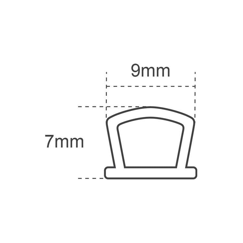 Faithfull Silicone Draught Excluder White 6M 9 x 7mm Faithfull - Dynamic Drive