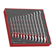 Teng Tools Ratcheting Combination Spanner Set R FOAM2 12 Pieces Teng Tools - Dynamic Drive