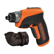Black + Decker CS3652LC Cordless Screwdriver & Right Angle Attachment 3.6V Li-ion BLACK + DECKER - Dynamic Drive