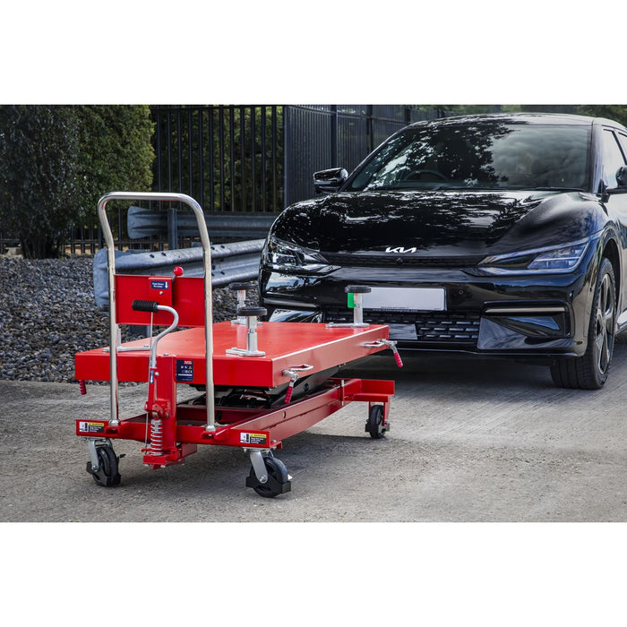 Sealey High Lift EV Battery Lift/Hydraulic Platform Truck 1000kg Capacity Sealey - Dynamic Drive