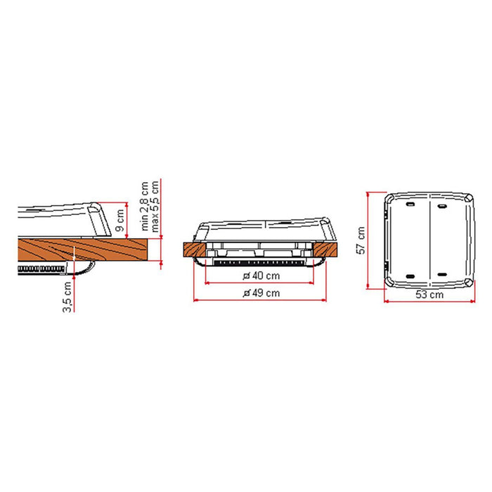 Fiamma Rooflight Vent F Pro for Motorhome Roof Ventilation Fiamma - Dynamic Drive