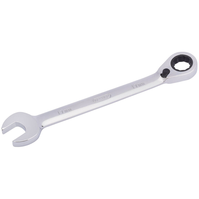 Draper HI-TORQ Metric Reversible Ratcheting Combination Spanner, 17mm Draper - Dynamic Drive
