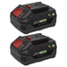 Sealey SV20 Series Power Tool Battery 20V 4Ah - Pack of 2 BK04 Sealey - Dynamic Drive
