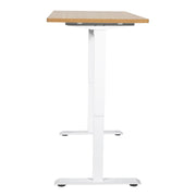Dellonda Single Motor Adjustable-Height Electric Sit/Stand Desk - Oak Desktop Dellonda - Dynamic Drive