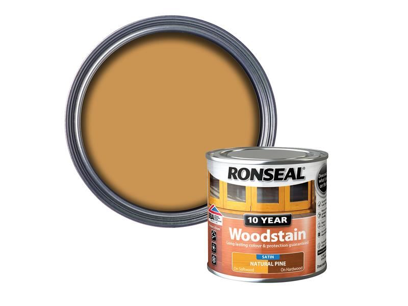 Ronseal 10 Year Woodstain Natural Pine 250ml Ronseal - Dynamic Drive