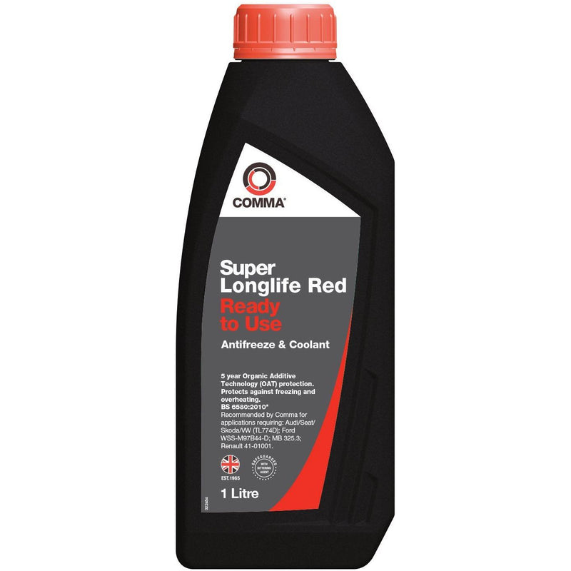 Comma Super Longlife Antifreeze & Coolant - Ready To Use - 1 Litre Comma  - Dynamic Drive
