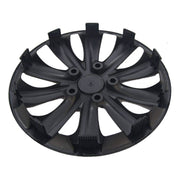 4 X 15" Black & Grey Stripe Multi-Spoke Wheel Trims Hub Caps Covers Protectors Versaco  - Dynamic Drive