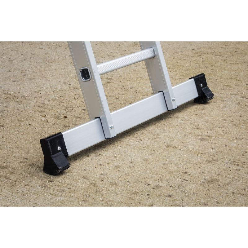 Sealey Folding Platform Ladder 4-Way Aluminium - BS EN 131 AFPL1 Sealey - Dynamic Drive