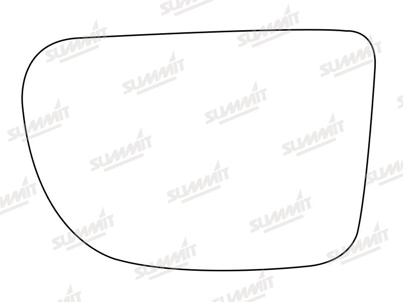 Summit Stick-On Standard Mirror Glass fits Daihatsu Sportrak RHS Summit - Dynamic Drive