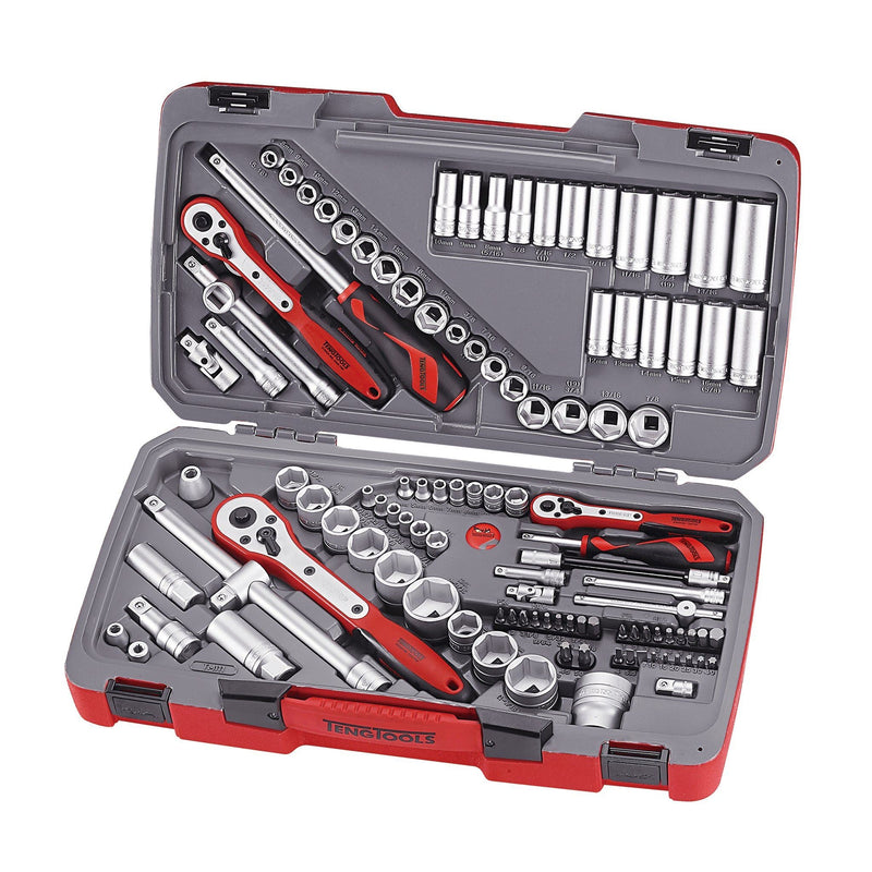 Teng Tools MECCA PRO 1/4", 3/8" & 1/2" Socket Set mm/AF 111 Pieces Teng Tools - Dynamic Drive