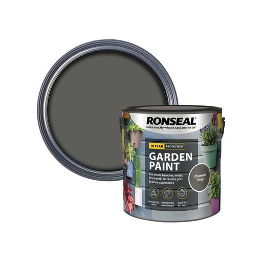 Ronseal Garden Paint Charcoal Grey 2.5 litre Ronseal - Dynamic Drive