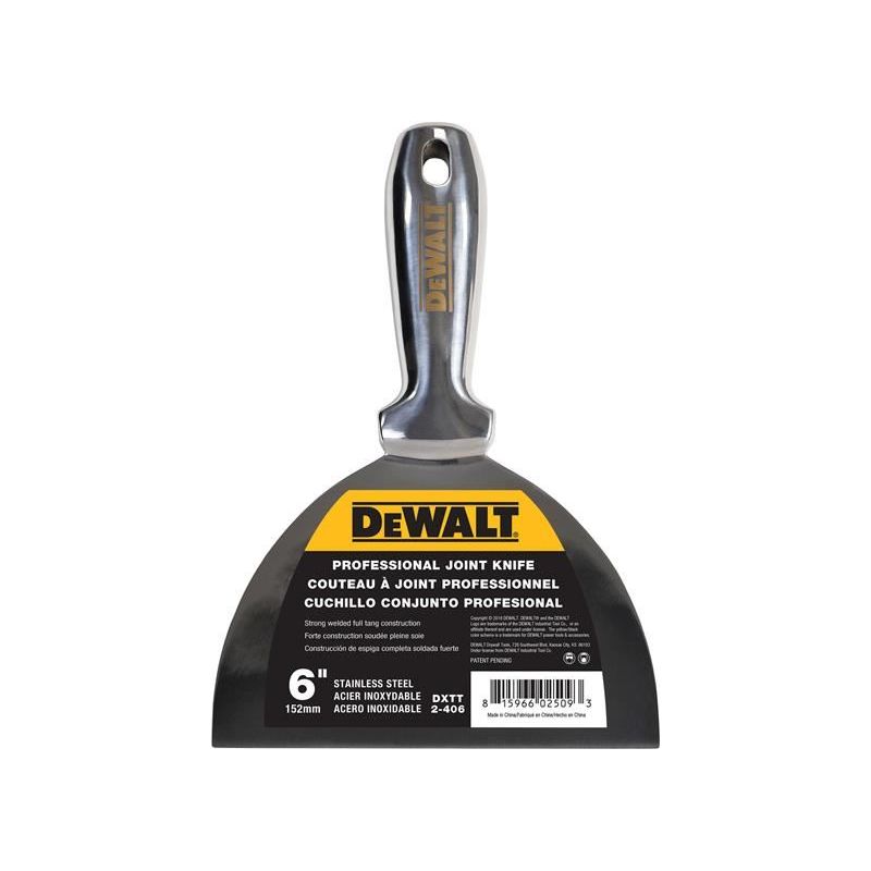 Dewalt Drywall Stainless Steel Jointing/Filling Knife 150mm (6in) DEWALT Drywall - Dynamic Drive