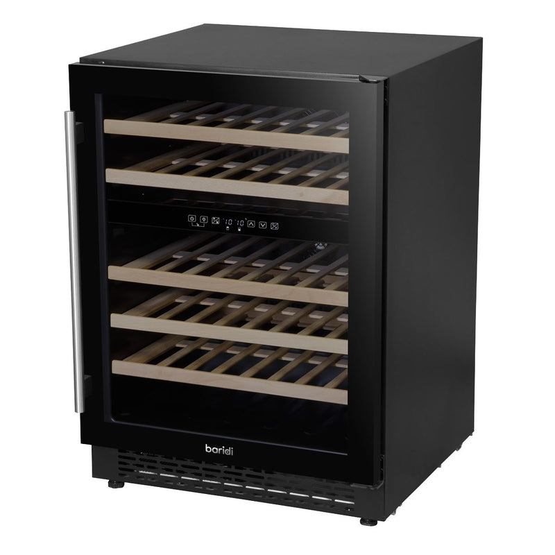 Baridi 46 Bottle Under-Counter/Freestanding Dual Zone Fridge & Cooler 60cm Baridi - Dynamic Drive