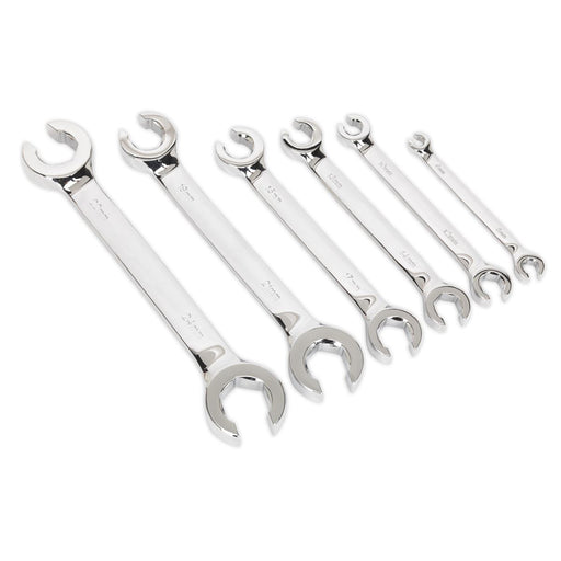 Seigen by Sealey Flare Nut Spanner Set 6pc Metric S0767 Seigen by Sealey  - Dynamic Drive
