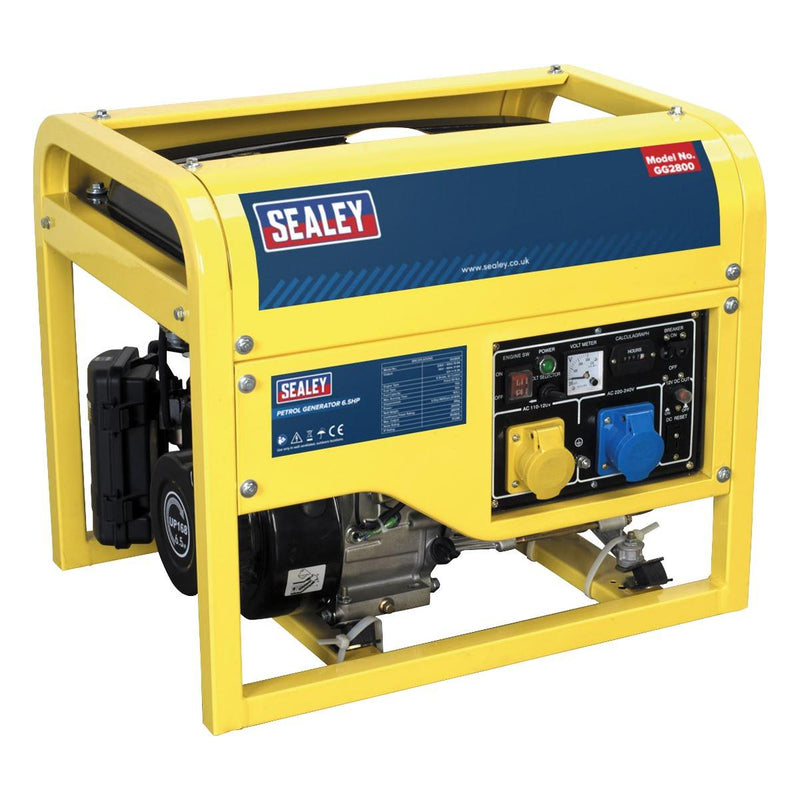 Sealey Generator 2800W 110/230V 6.5hp GG2800 Sealey - Dynamic Drive
