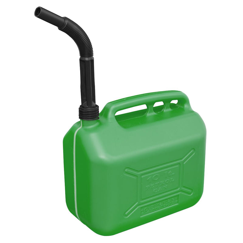 Sealey Fuel Can 10L Green JC10PG Sealey - Dynamic Drive